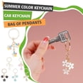 thumbnail image 3 of Cute Flower Key Chain Bag Charm Keyring Gift For Women Gifts Best Girls W6T5, 3 of 9