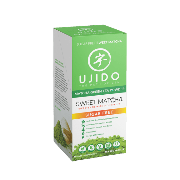 Ujido Sweet Matcha Latte Powder, 10 Packet