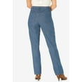thumbnail image 2 of Woman Within Plus Size Petite Perfect Relaxed All-Cotton Denim Five-Pocket Jeans, 2 of 6