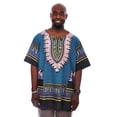 thumbnail image 1 of Blue Traditional African Print Dashiki Shirt, 1 of 1