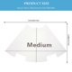 thumbnail image 2 of Plastic Triangle Quilting Ruler for Quilting Sewing Projects Sewers Women White Measurement Drawing Cutting 1Pcs, 2 of 5
