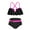 Black, variant on MXIEZI 2-12 Years Girls Sling Swimsuit 2-Piece Halter Bikini Set Baby Toddler Beach Sport Bathing Suit Upf 50 Tankini Swimwear for Kids