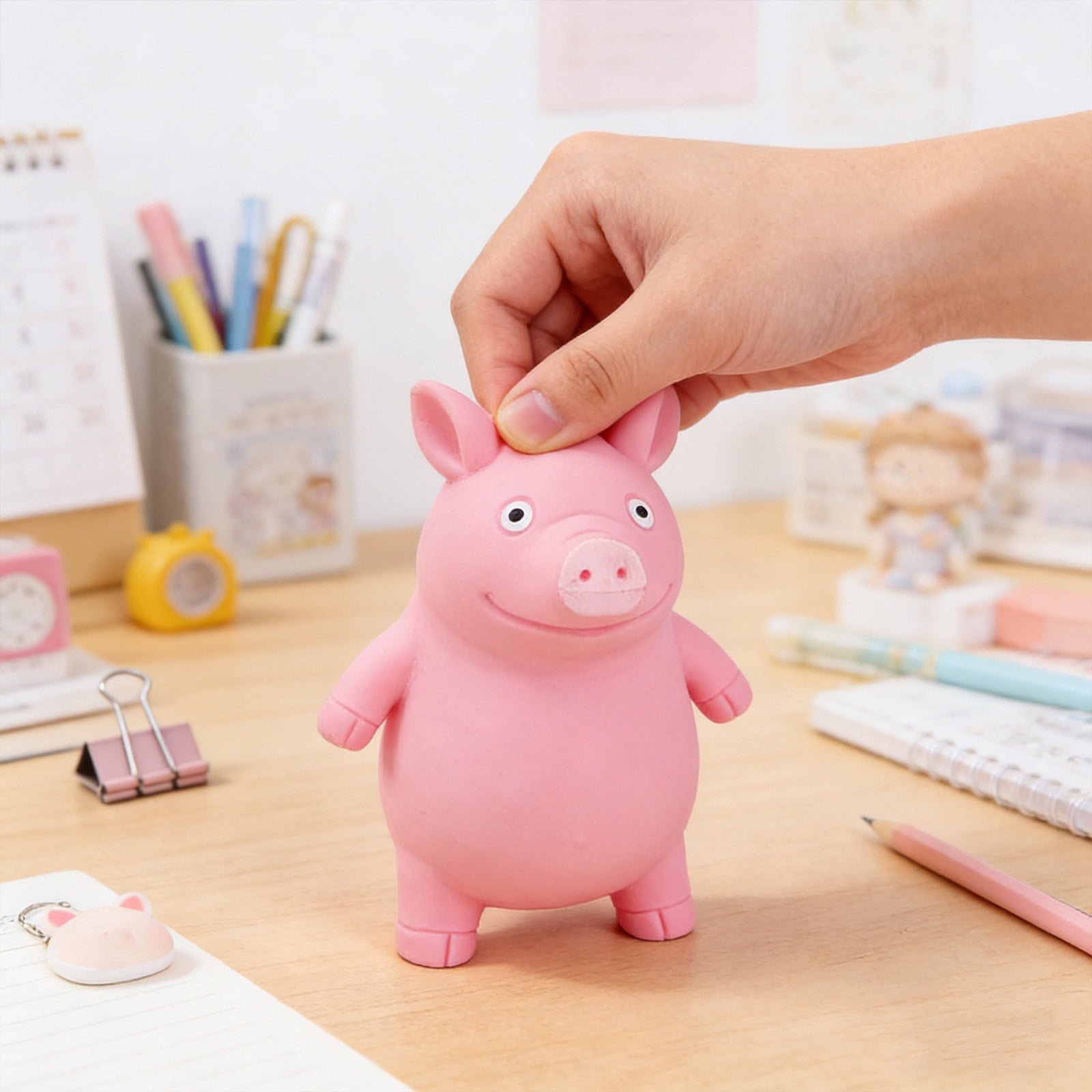 Yannianjz 3Pcs Sensory Party Favors for Adults Stress Balls, Squeeze FidgetToys, Cute Pug Corgi Pig Plush DogToysfor Anxiety Relief, Office, Classroom