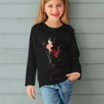 thumbnail image 5 of Ugoldhm Girls Tops Crewneck Fashion Floral Print Shirts Fall Long Sleeve Tees 3-13 Years, 5 of 5