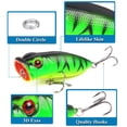 thumbnail image 4 of 5 señuelos de pesca de superficie de 6,5 cm/10 g con ojos 3D realistas, señuelos duros Swimbait con anzuelos triples para pesca en agua dulce y salada, 4 of 11