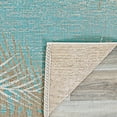 thumbnail image 3 of Couristan Monaco Tropical Palms Area Rug, 5'10" x 9'2", Aqua, 3 of 3