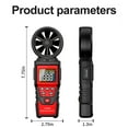thumbnail image 3 of braveheart Digital Anemometer Handheld High Precision Wind Speed Tester Outdoors Measure Gauge Windsurfing Volume Sensor LCD Display HT625A HT625A, 3 of 6