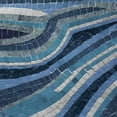 thumbnail image 2 of Stimson, Diane 26x26 Gold Ornate Wood Framed with Double Matting Museum Art Print Titled - Navy Mosaic 1, 2 of 4