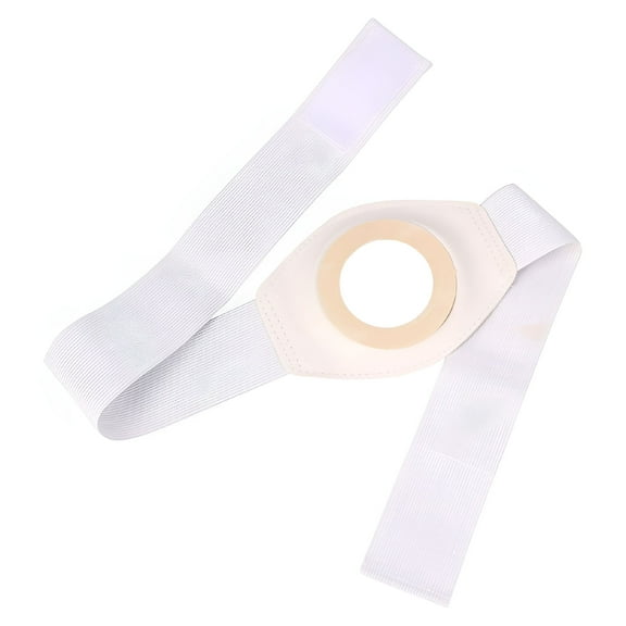 XIRQI 2pcs Stoma Hernia Belts Colostomy Bag Belt Ostomy Belt Support for Colostomy Ileostomy Urostomy Breathable Fabric Postoperative Band Beige