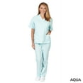 thumbnail image 1 of Natural Uniforms Unisex Solid V-Neck Medical Scrub Set, Style 101, 1 of 2
