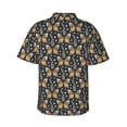 thumbnail image 3 of Daiia Flower Butterfly Hawaiian Shirt for Men Gentle Cotton Regular Short Sleeve Casual-XX-Large, 3 of 9