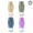 Color Combination Five, variant on Travel Silicone Squeeze Bottles 4-Pack, Leakproof Refillable Toiletry Containers with Built-in Scalp Massage Brush, TSA-Friendly Portable Travel Dispenser Set for Shampoo & Lotion