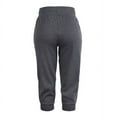 thumbnail image 3 of Sofra Women's Casual Comfy Stretchy Capri Jogger Pants w/ Pockets, 3 of 5