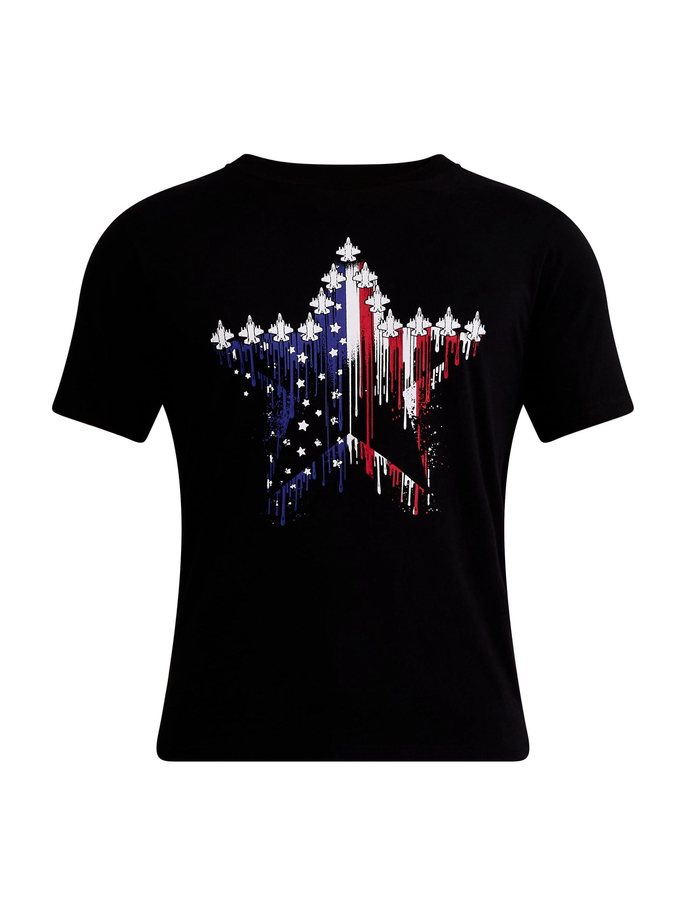 4th of July Star Flag Americana Men’s and Big Men's Graphic Tee by Way to Celebrate, Sizes XS-5XL