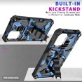 thumbnail image 3 of for Xiaomi Mi 11T (Not Note 11T) Camouflage Case, Heavy Duty Shockproof Protection Military Grade Built-in Magnetic Kickstand Boys Man Camo Cover for Xiaomi Mi 11T/11T Pro MC Dark Blue, 3 of 12