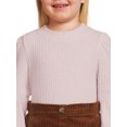 thumbnail image 5 of Wonder Nation Toddler Girl Waffle Knit Top and Corduroy Skirt Set, 2-Piece, Sizes 12M-5T, 5 of 10
