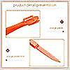 thumbnail image 5 of 6pcs Easy Orange Citrus Peeler In Bright Orange Color Kitchen Tool, 5 of 5