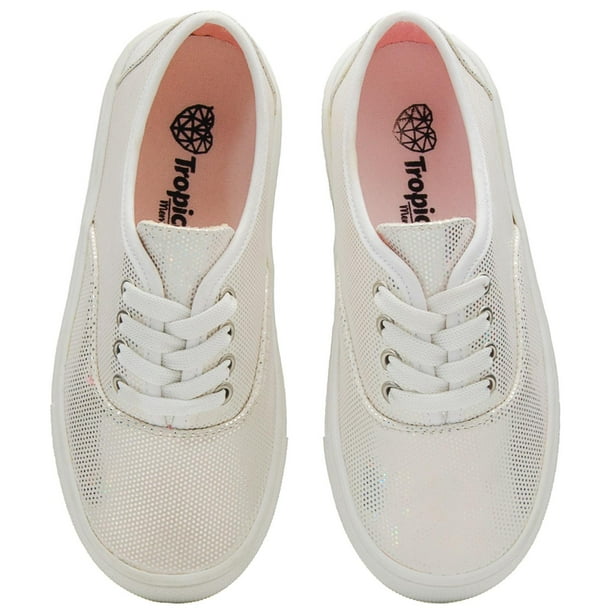 Tenis Tropicana Niña Casual Antiderraoante Blanco 18-26 blanco 19