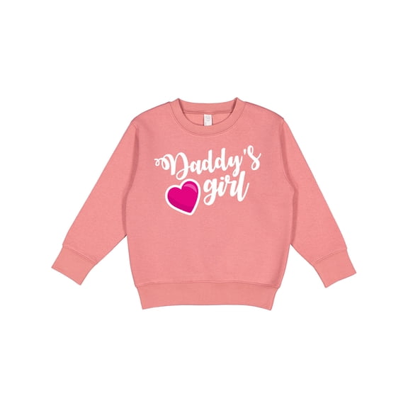 Inktastic Valentine's Day Daddy's Girl with Heart Toddler Sweatshirt
