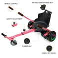 thumbnail image 6 of EPCTEK Hoverboard Seat Attachment, Adjustable Hoverboards Accessories, Hoverboard Go Kart Conversion Kit, Compatible with 6.5"/ 8"/ 10" Hoverboards self-stabilizing Scooter for Kids & Adults(Pink), 6 of 13
