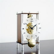 Hermle 23036030721 Keri Mechanical Table Clock, Walnut