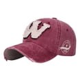 thumbnail image 2 of Mens Hats Unisex Baseball Summer Protection Casual Outdoor Sports Visor Sun Adjustable Distressed Letter Embroidered Ball Caps for Men, 2 of 3