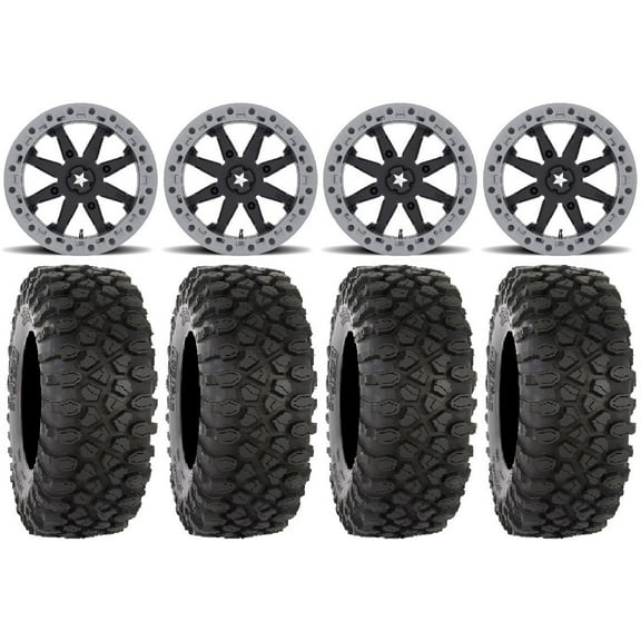 MSA Lok2 Beadlock 15" UTV Wheels 35" XC450 Tires Can-Am Maverick X3 / Honda Pioneer 1000 / Talon