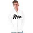 thumbnail image 3 of Mr Husband To Be Newlywed Groom Zip Hoodie Sweatshirt Men Brisco Brands S, 3 of 6