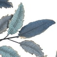 thumbnail image 5 of DecMode Blue Metal Leaf Wall Decor with Gold Accents, 5 of 14