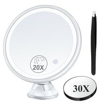 BBeauty Planet 20X 30X Magnifying Lighted Makeup Mirror Set