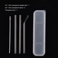 thumbnail image 3 of Reusable Glass Drinking Straws, Healthy Boba Smoothie Straws, ECO Friendly - BPA Free, with Cleaning Brush and Storage Box, 3 of 11
