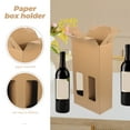 thumbnail image 4 of 5 Pcs Wine Bag Paper Gift Wine Bottle Paper Case Double Wine Bottle Carrier Wine Paper Case Travel, 4 of 6