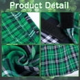 thumbnail image 7 of ‌Alaiyaky 9 Pcs St Patrick's Day Costume Set Irish Plaid Green Kilt Suspenders Faux Mustache Sock Hat Cup Badge for Irish Party Decor, 7 of 7