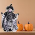 thumbnail image 6 of Halloween Witch Tree Topper Decoration, Crashing Witch into Tree Halloween Decoration, Black Witch with Spider Web Dress, Bat Wings, Witch Hat and Witch Broom Halloween Ornament for Home Decor, 6 of 6