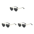 thumbnail image 2 of mmirethe Eyes In Style With Heart Shaped Mulitple Colours Sun Glasses black 3Set, 2 of 6