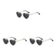 thumbnail image 2 of Gafas de sol Sonducket en forma de corazón montura de metal dorado lentes Tac protección solar elegante, 2 of 6