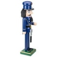 thumbnail image 3 of Northlight 14" Blue and Black Wooden Police Officer Christmas Nutcracker, 3 of 5