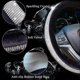 thumbnail image 4 of Crystal Diamond Steering Wheel Cover Soft Velvet Feel Bling Steering Wheel Cover for Universal 15 inch Plush Cover, 4 of 4