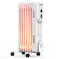 thumbnail image 1 of Gymax 1500W Oil Filled Radiator Heater Portable Space Heater Home Office, 1 of 10