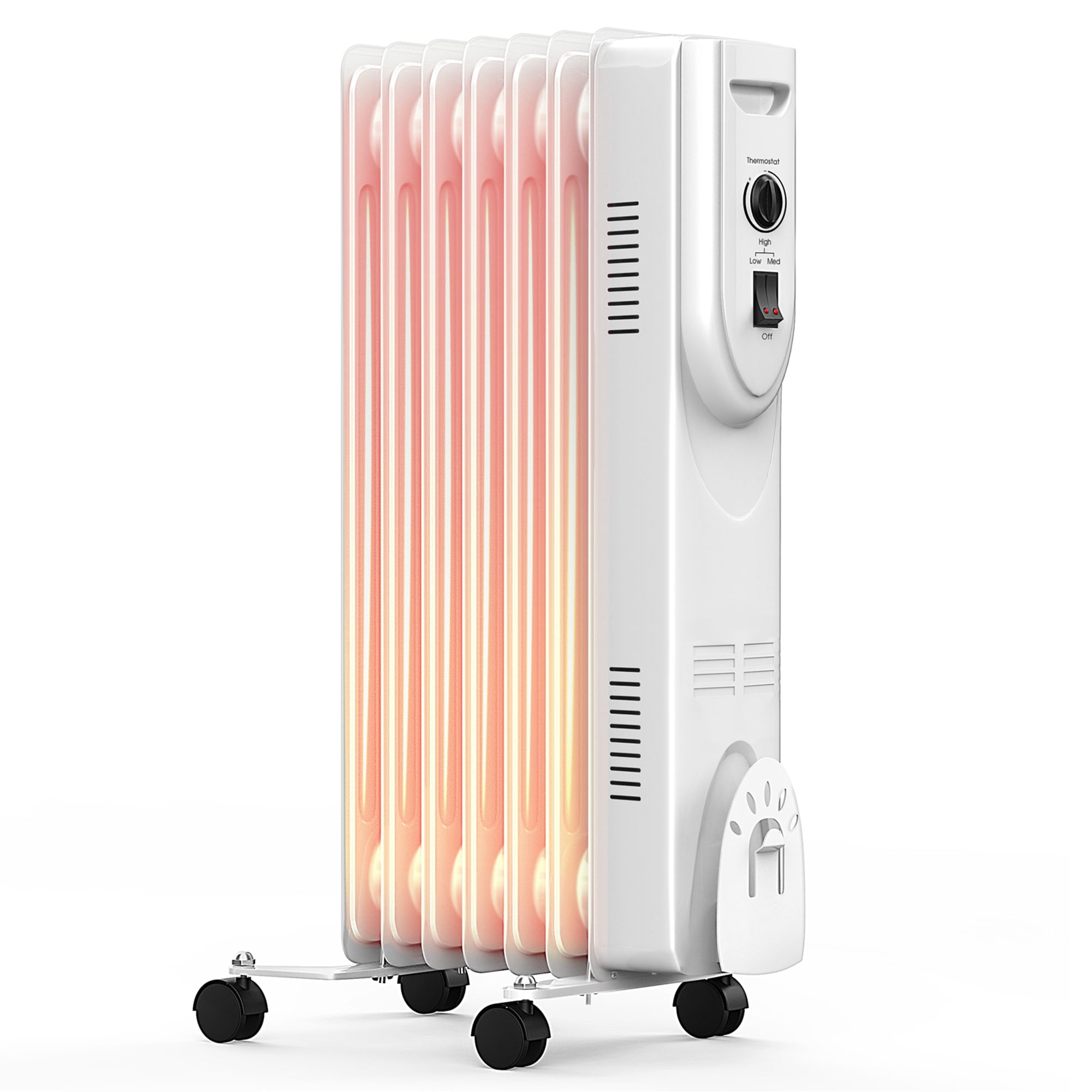 Gymax 1500W Oil Filled Radiator Heater Portable Space Heater Home Office |  Walmart Canada