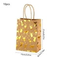 thumbnail image 3 of Lilixerw 10 PCS Christmas Snowflake Gift Bags,Xmas Paper Tote Bags with Snowflake Pattern for Holiday Party Favors,Xmas Gift Wrapping,8.27x5.91in,Gold, 3 of 6