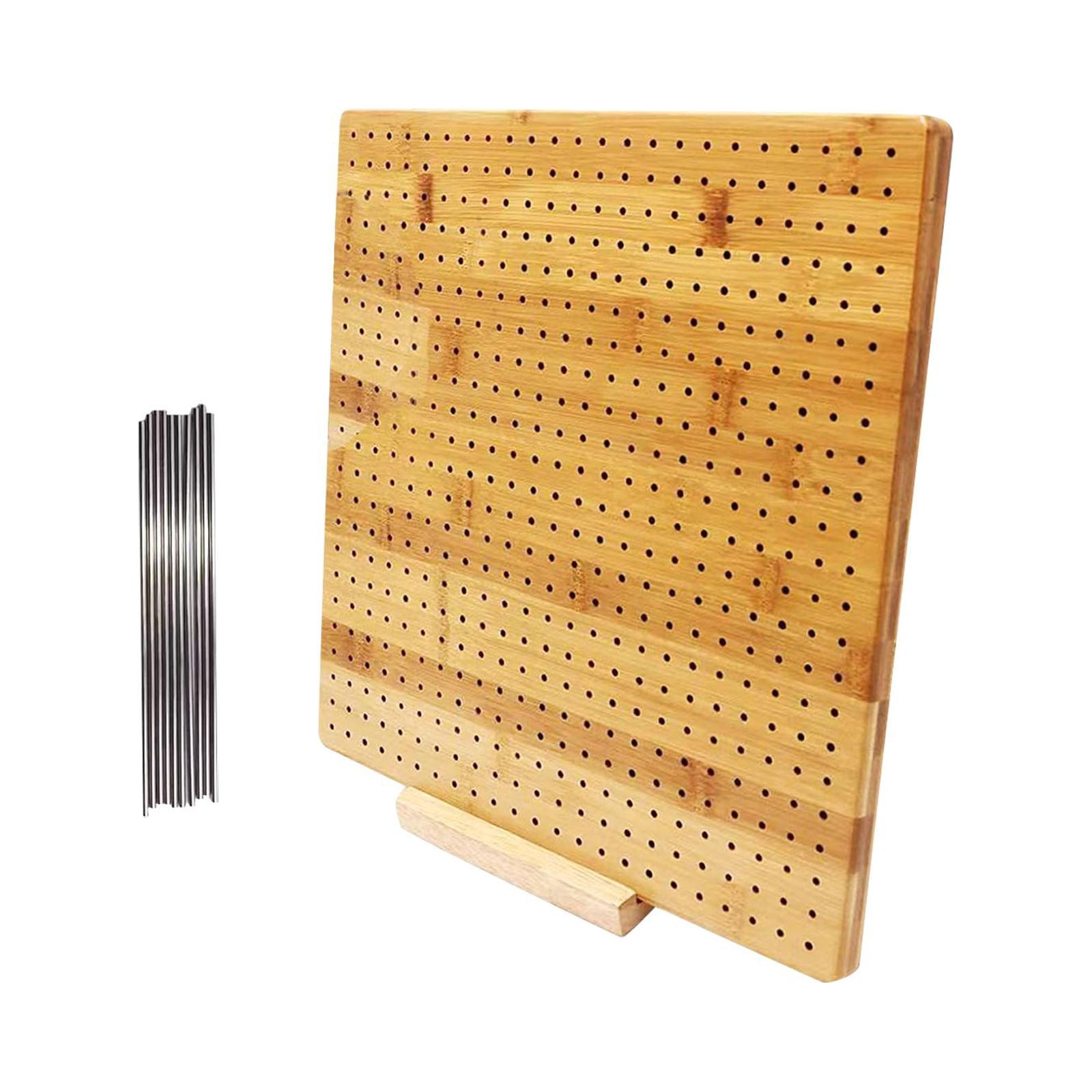 Crochet Blocking Boards, Wooden Blocking Board Premium with 15 Stainless Steel Bar , Knitting And Crochet Blocking Mats for Knitted Purses And