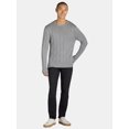 thumbnail image 2 of George Men's & Big Men's Drop Needle Crewneck Sweater, Sizes S-3XL, 2 of 5
