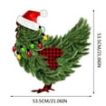 thumbnail image 2 of Tapis d'Entrée Festif pour les Fêtes avec Motif de Poulet pour l'Intérieur et l'Extérieur Saisonnier, 2 of 4