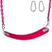 thumbnail image 2 of Swing Set Stuff Inc. Commercial Rubber Belt Seat with 5Coated Chain & SSS Logo Sticker Commercial Rubber Seat Coated Chain, Pink, 2 of 10