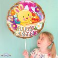 thumbnail image 5 of PMU Happy Easter Basket and Bunny 18 Inch Mylar Foil Balloon Pkg/1, 5 of 7