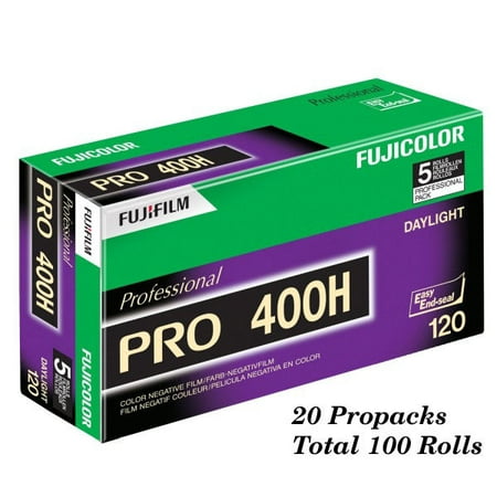 Image of 100 Rolls Fuji Color Pro 400H ISO 400 120 Color Negative Film
