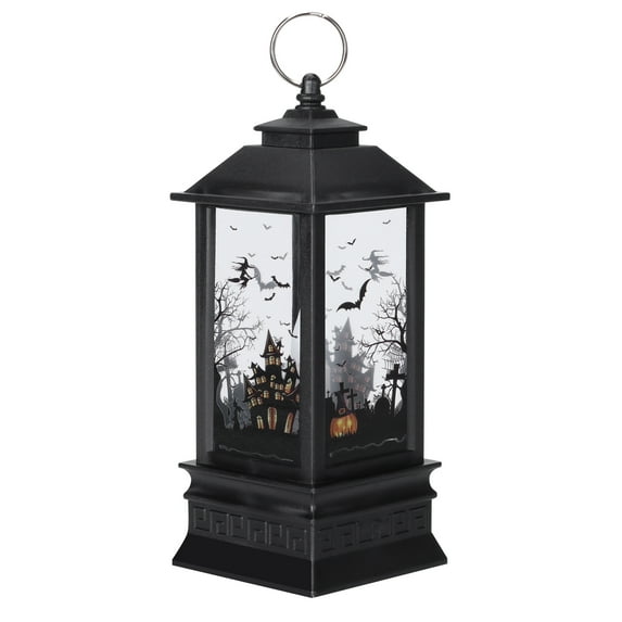 Halloween Decorative Lamp Festival LED Lantern Lights Small Wind LED Lights with Castle Pattern