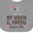 thumbnail image 4 of Inktastic My Yia Yia and Papou Love Me Boys or Girls Baby Bib, 4 of 4