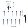 thumbnail image 4 of AMERTEER Outdoor Solar Garden Lights 3.8M 10 LED 8 Modes Multicolor Solar Powered Landscape Mushroom Fairy String Lights Waterproof Solar Stake Mushroom Lamp for Pathway Patio Front Yard, 4 of 8